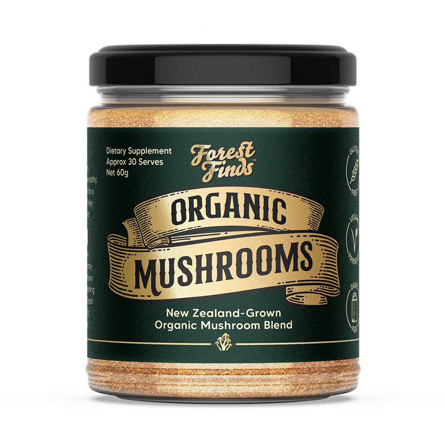 Forest Finds Organic NZ-Grown Mushroom Powder 60g Forest Finds Organic NZ-Grown Mushroom Powder 60g